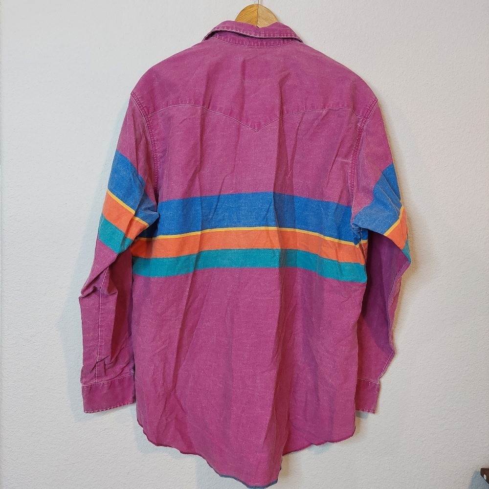 Vintage Wrangler Brushpopper Regular Fit Western Shirt image 4