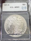1881-S Morgan Silver Dollar MS63 ~ Giant Liquidation Discount! Free Shipping!