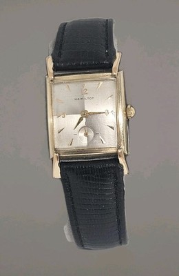 BEAUTIFUL 1955 HAMILTON TRENT Men's Watch 22 Jewel Grade 770 Crosshair Dial  MINT - Main Image
