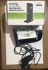 Plugable UD-3900 SuperSpeed USB 3.0 Dual Monitor Docking Station Tested Working