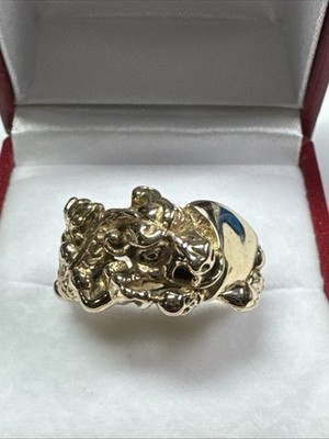 14k Gold Ring With dragon Motiv