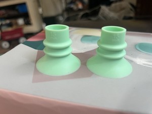 Willow Breast Cushion 15 mm Green Pair for Breast Pump Model Willow