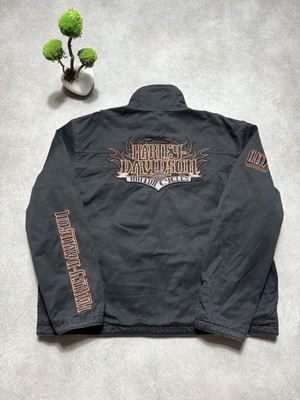 Vintage seltene Harley Davidson Jacke Wendejacke Double Face - Größe XL