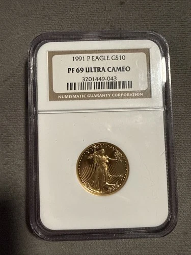 American Gold Eagle Proof 1/4 oz $10 - Coin in Capsule - Random Date