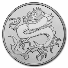1 oz Silver Round - Lunar "Dragon" by D.G. Smalling