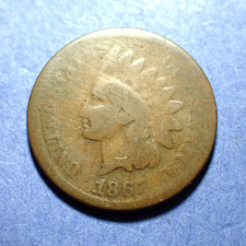 1867 Indian Cent  AG/G