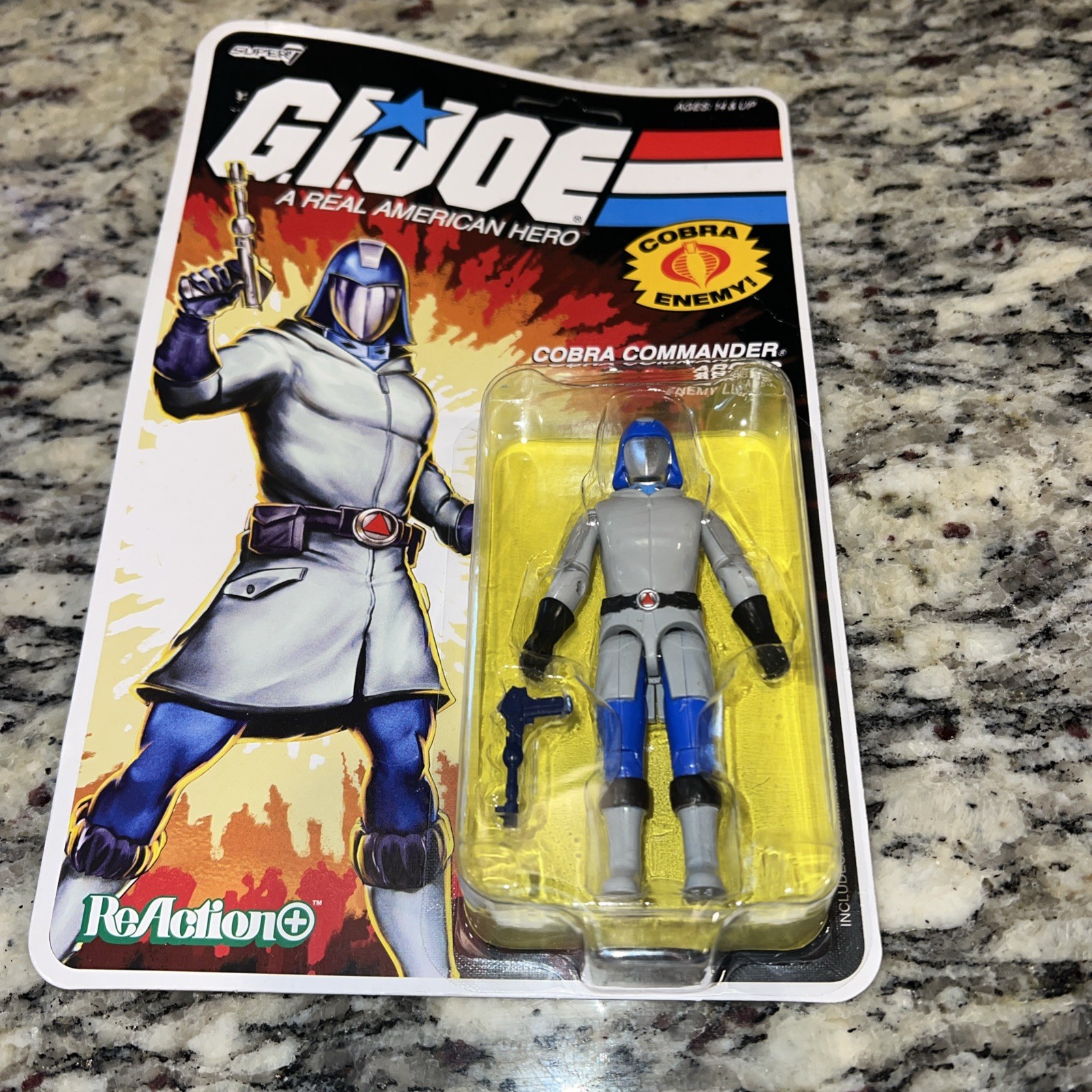 2025 Super7 ReAction+ G.I. Joe Cobra Commander Arctic O-Ring 3.75" Read