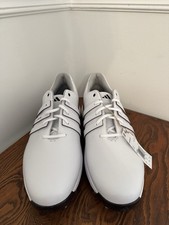 Adidas Boost Tour 360 24 White/Purple Soft Spike Golf Shoes Sz Men's 12.5 IE3366