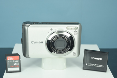 Canon PowerShot A3100 IS 12.1MP Digital Camera - Silver for sale
