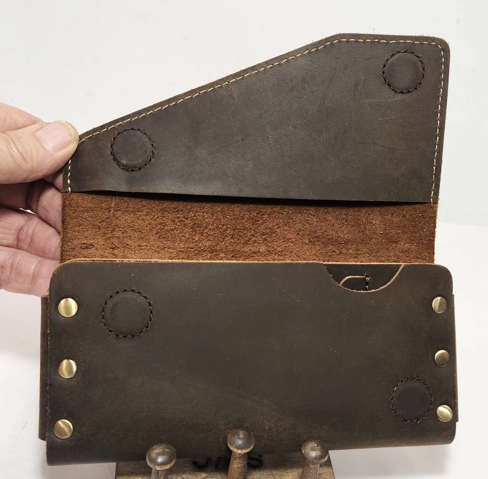 Funda de cuero para teléfono Topstache, lazo para cinturón, cierre magnético, billetera y ranura para tarjetas Foto 2 de 4