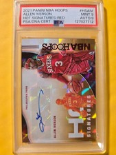 2021 Panini NBA Hoops - Hot Signatures Allen Iverson #HS-AIV Red /25 (AU)