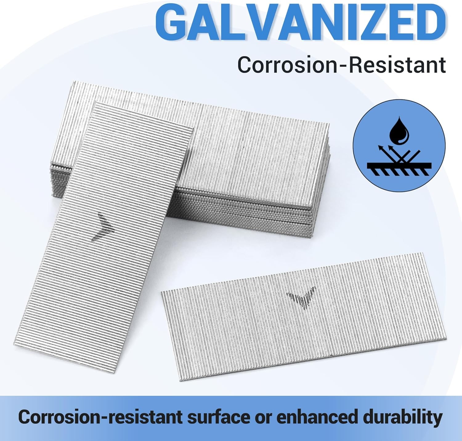 meite 23 Gauge Pin Nails, Assorted 6 Sizes (1/2", 5/8", 3/4", 1", 1-3/16", 1-3/8