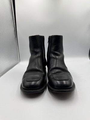 Executive Imperials Mens 6.5 E2 Black Leather Dress Boots Shoes 908