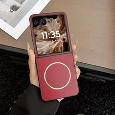 Slim Shockproof Leather Magnetic Case For Motorola Razr Ultra 2025/Razr+ 2025