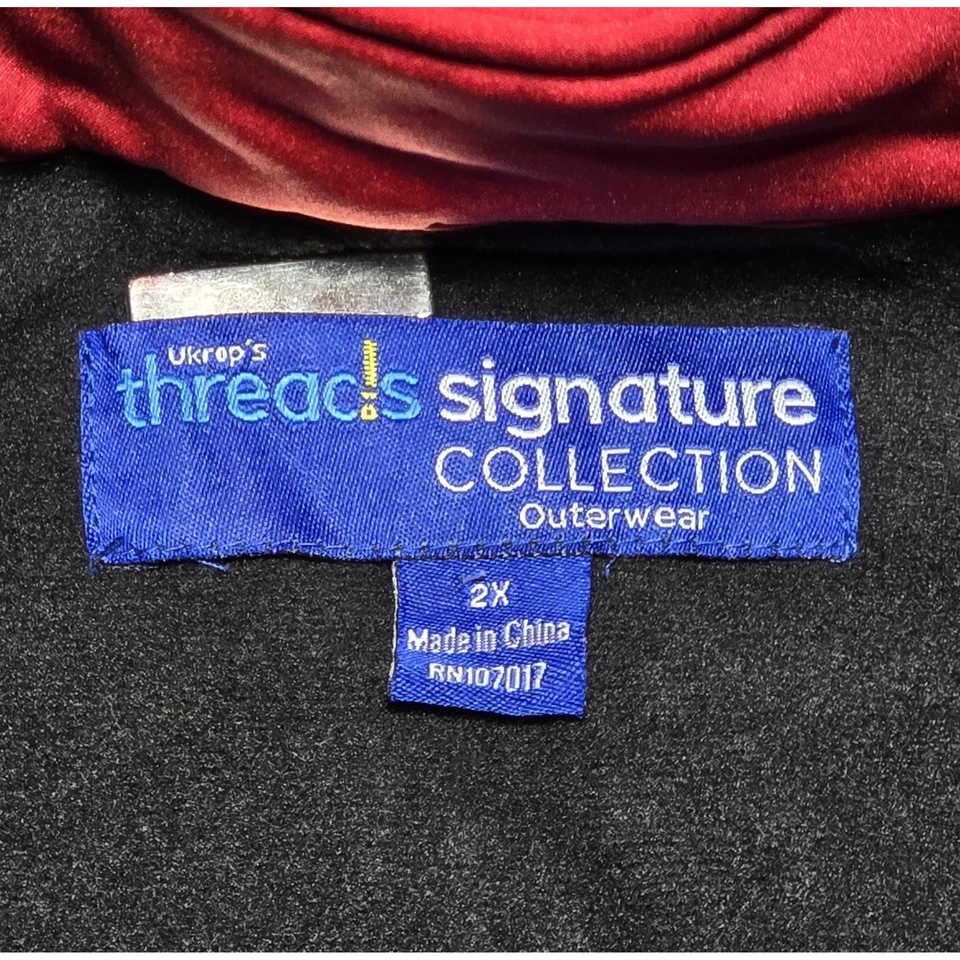 HEB Threads Signature Collection Red Black Softshell Hooded Jacket 2XL - Image 3 of 4