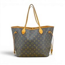 LOUIS VUITTON Neverfull MM Monogram Canvas Brown Women Shoulder Tote Bag M40156