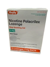 ** 72 2MG Rugby  NICOTINE LOZENGE Mint  12/26 Free Shipping!