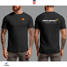 McLaren Racing Team F1 Formula Tshirt Sport Black Print Gildan Unisex T-Shirt