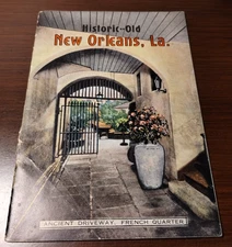 Vintage 1940s Historic Old New Orleans Louisiana Travel Booklet