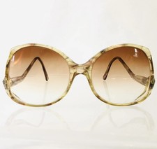 VTG 70s 80s Drop Arm Eyeglasses Frames Oversized Glasses Hipster 55 18 Ombr 