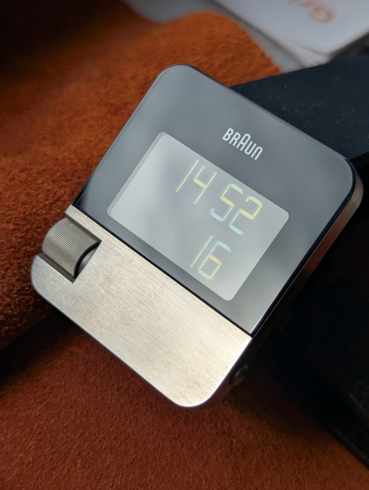 Braun Prestige BN0106 Digital Watch, 2012 Red Dot Award with B&P, 2 straps, VGC image 3