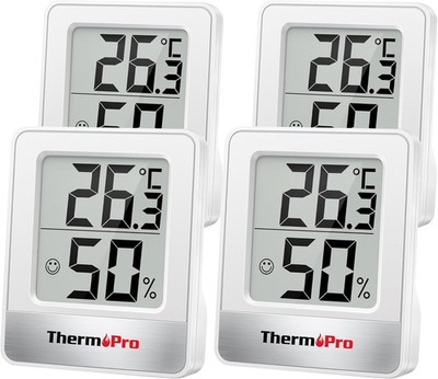 ThermoPro TP49W-4 Digitales Raumthermometer Temperatur Luftfeuchtigkeit