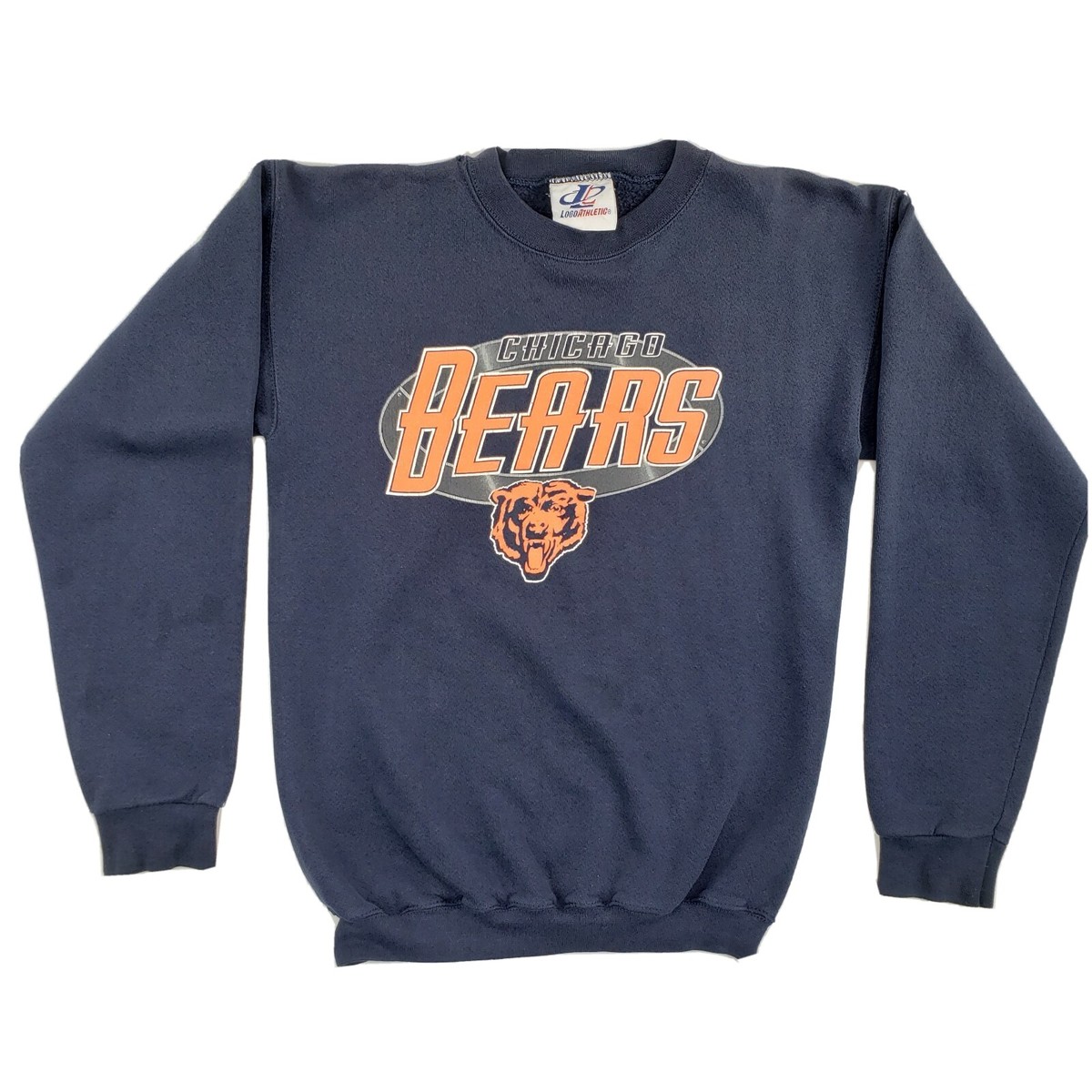 Vintage 90s Chicago Bears Logo Athletic Crew Neck Sweater YOUTH Large  (14-16) Da