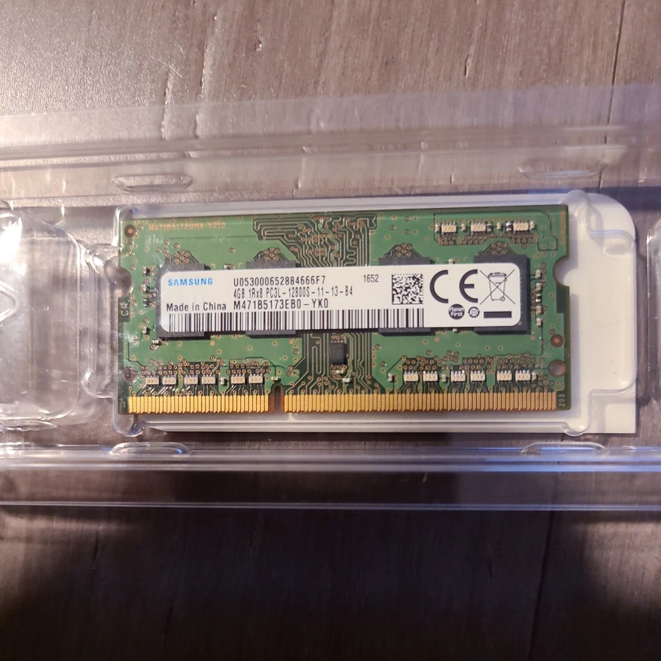 Samsung 4gb X4 Total 8gbDDR3 SODIMM PC3L-12800 Laptop Ram Memory M471B173EB0-YKO - Image 2 of 3