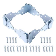 8 PCS Utility Trailer Corner Brackets for Wood Sides Latch Rack Stake - NEW