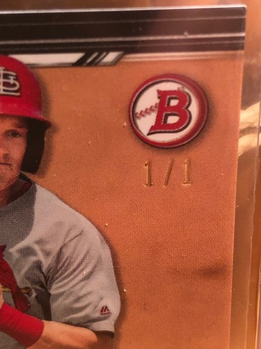 Bowman Draft Conner Capel 2019 nero 1/1!!! Cardinals BD-110 - Foto 2 di 3