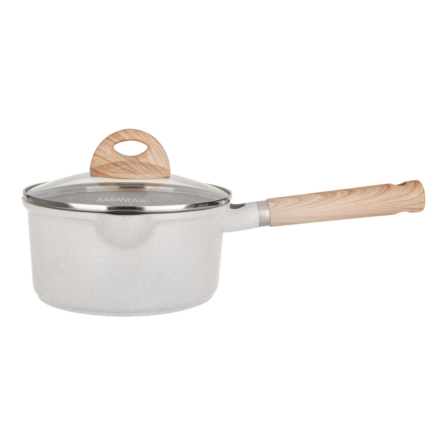 Casseruola 18 cm con coperchio Belly Cosy beige