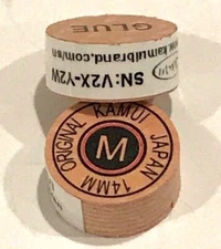 KAMUI MEDIUM BROWN ORIGINAL PRO POOL CUE TIPS M HARDNESS BRAND NEW FREE SHIPPING