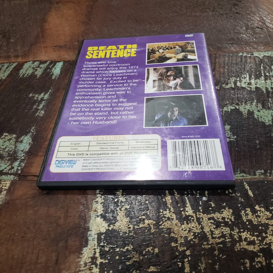 Death Sentence (DVD, 1974, Slimcase) Nick Nolte Digiview Free Shipping