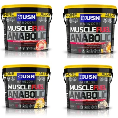 USN Muscle Fuel Anabolic All In One Muscle Mass Gainer Protein Powder 4Kg