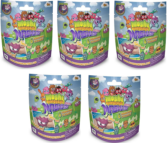 MASHEMS MOSHI MONSTERS LOT OF 5 BLIND BAGS NEW TY3049 | eBay
