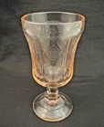 Vintage Indiana Federal Glass Pink Depression Glass Water Goblet Iced Tea Madrid