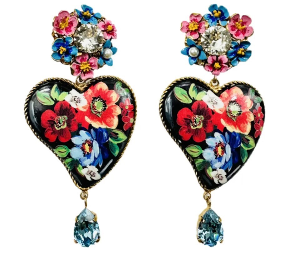 Dolce gabbana heart earrings