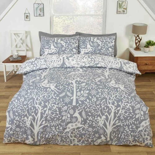Tatton Single Duvet Cover Set Woodland 