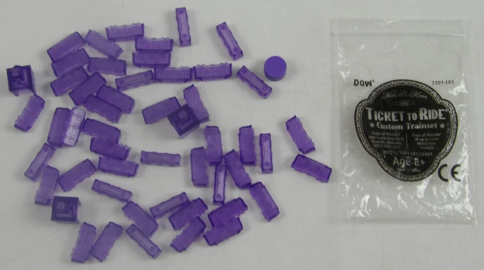 Ticket To Ride Custom Trainset Translucent Purple Days of Wonder промо 7201-C01 - Изображение 3 из 4
