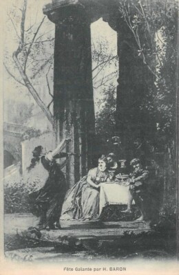 Fête Galante By H. Baron - Ausstellung Des Arts - Bade- Salins De La Mouillère