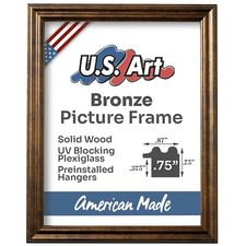 US ART Frames 0.75" Traditional Colors Wall Decor Picture Frame - 17x30 Inch