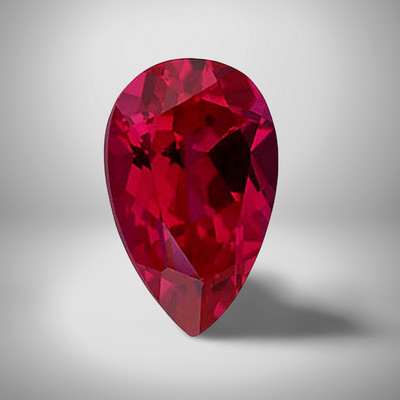 Ruby Pear Cut Gemstone 5.1 Cts - 14x9 mm Lustrous Loose Gem