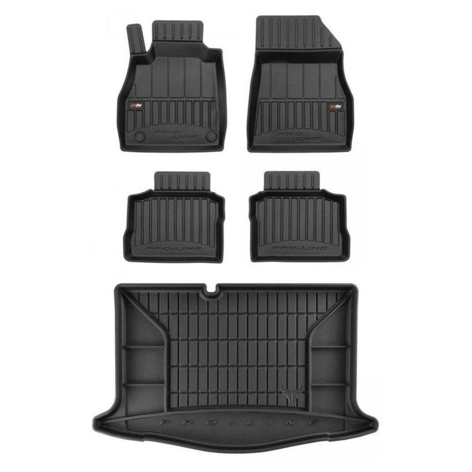 Tapis de sol Frogum TPE Pro-Line avec coffre pour Nissan Micra K14 2016 noir
