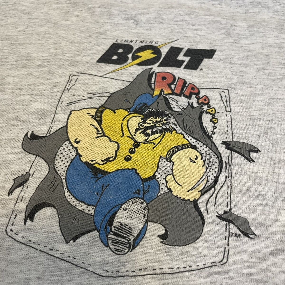 Vintage 90s Popeye Lightning Bolt Shirt Surf Beach Skate Vintage 90s Popeye Lightning Bolt Shirt Surf Beach Skate
