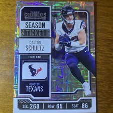 Dalton Schultz Season Ticket Silver Panini Contenders Football 2023