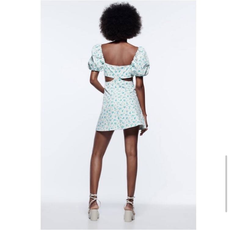 white christmas dresses Zara White Floral Lace Mini Dress main image 0