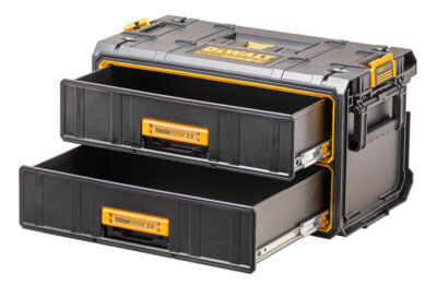 3253561835292 SKRZYNIA NARZĘDZIOWA TOUGHSYSTEM 2.0 Z 2 SZUFLADAMI DEWALT