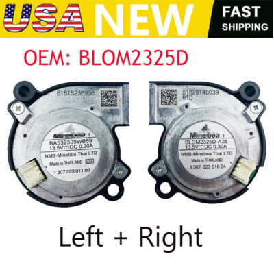 2 xLED Headlight Cooling Fans BLOM2325D LH + RH For Audi A3 A6 S6 A7 S7 A8 BMW