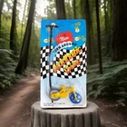 Vintage Pull Cord Bicycle Toy Playful Ripcord Acrobatic Bike - Rare Collectible