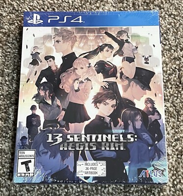 13 Sentinels: Aegis Rim Launch Edition Slipcover & Artbook PlayStation 4 PS4 NEW